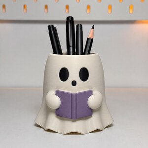 Architectural Geometric Pen Stand, Modern Desk Sculpture, Single Custom 3D Printed Organizer, Hand-Finished Vibrant Stationery Caddy