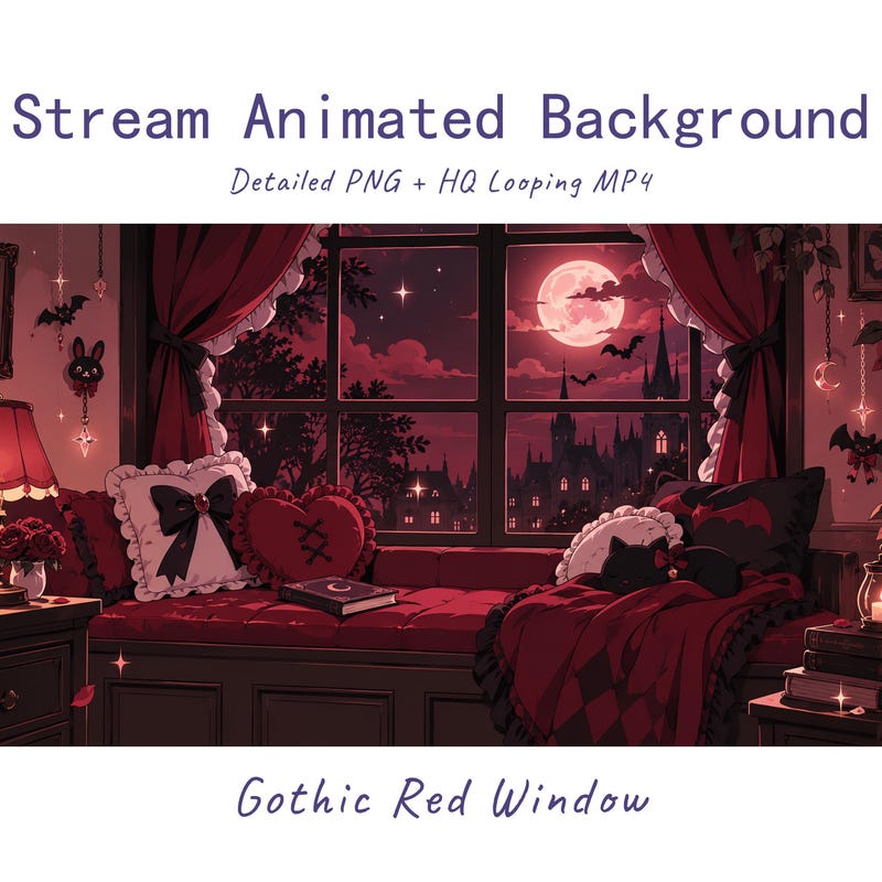 Gothic Window Twitch Overlay - Etsy UK