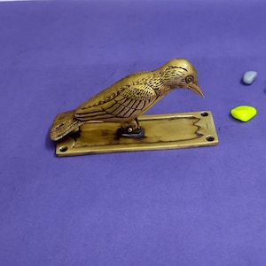 Woodpecker Home Door Bell | Pure Brass Chirping Bird Bedroom Door Knocker Hardware