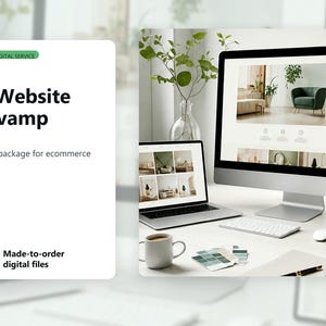 Complete Website Update Revamp Refresh Digital Design Package for Webstore
