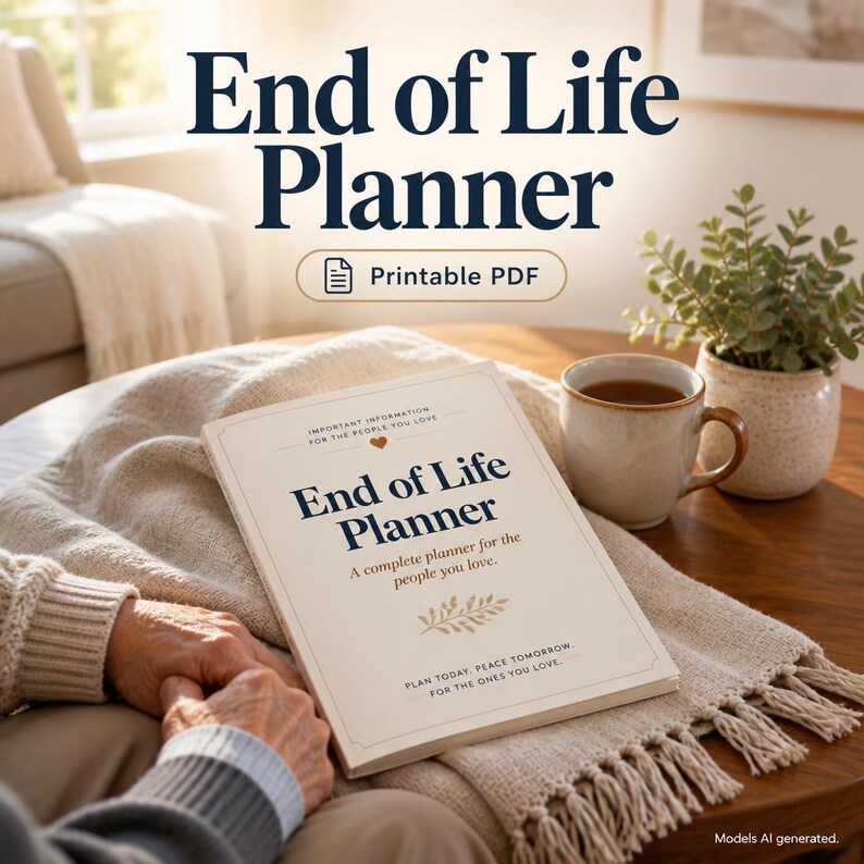 End of Life Planner Printable | Emergency Binder, Final Wishes ...