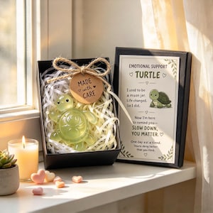 Tartaruga Marinha em Vidro 3D para Apoio Emocional, Presente em Vidro Reciclado, Decoração de Mesa com Tema Animal, Lembrança Inspiradora, Presente para Amigos