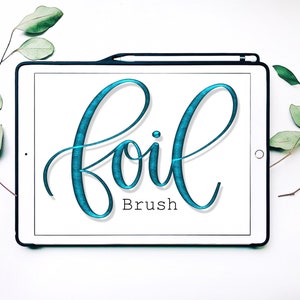 FOIL Trio Procreate Brush Pack | Digital Procreate Lettering Brushes for iPad