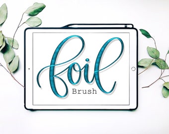 FOIL Trio Procreate Brush Pack | Digital Procreate Lettering Brushes for iPad
