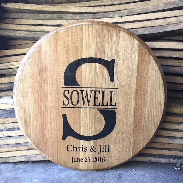 Wedding guestbook bourbon top