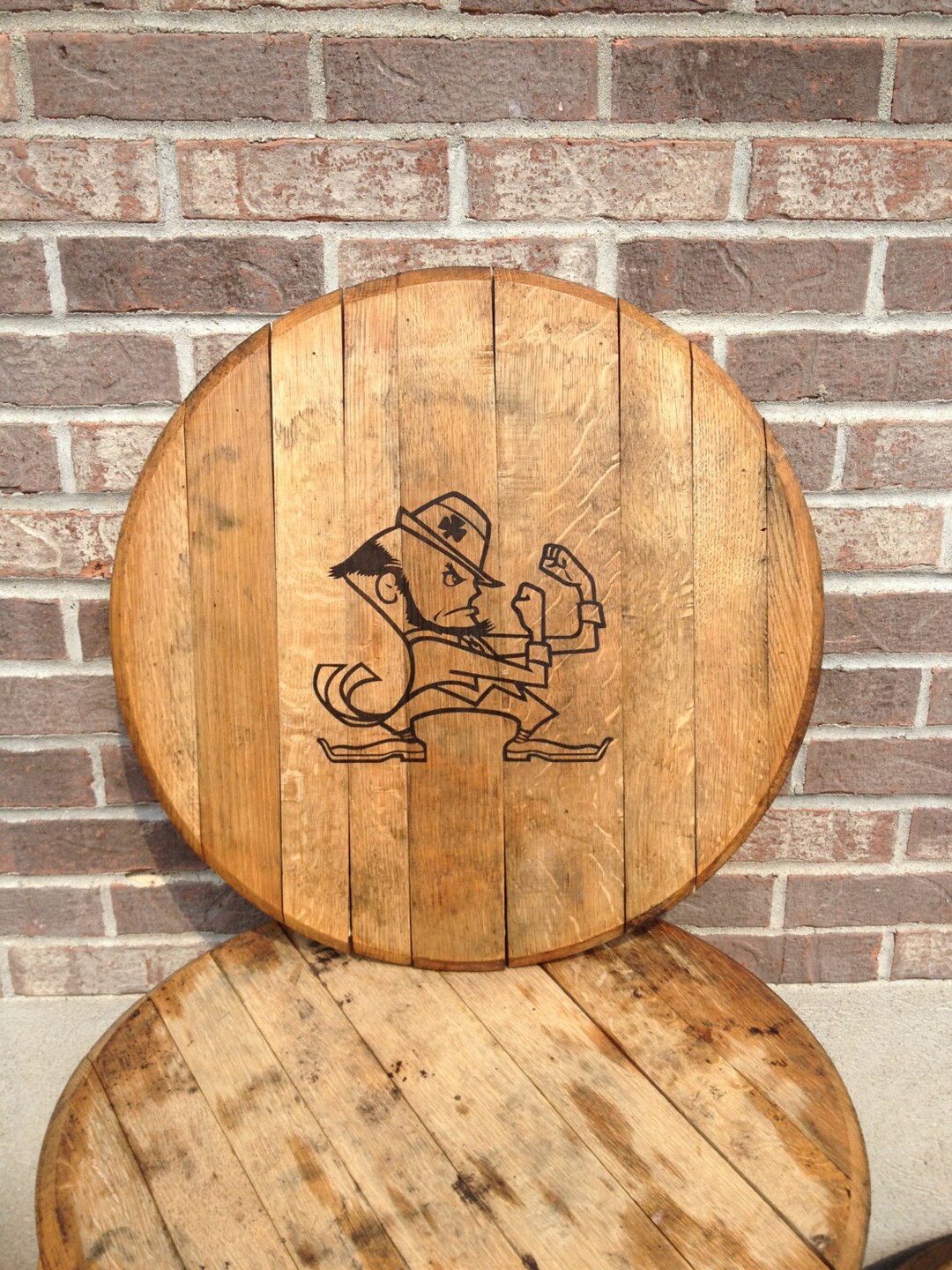 Makers Mark Woodford Reserve Bourbon Barrel Lid Notre Dame Etsy