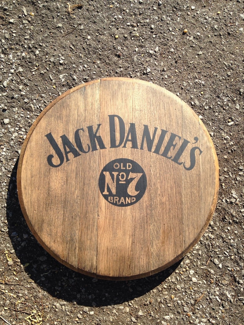 Jack Daniels Tennessee Whiskey Barrel Top Etsy