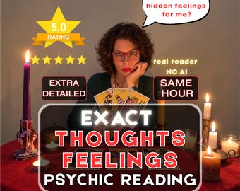Lectura de Tarot para descifrar pensamientos y sentimientos exactos, ¿qué están pensando? Claridad psíquica sobre el amor en la misma hora.