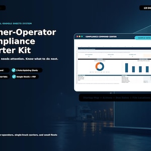 Owner-Operator DOT Compliance Tracker – Document and Deadline Management System