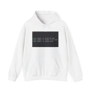 Git Commit Please Work - Programmer T-Shirt, Hoodie & Mug image 3