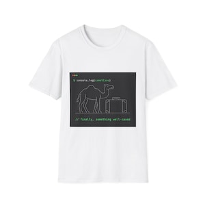 console.log(camelCase) - Maglietta, felpa con cappuccio e tazza da programmatore