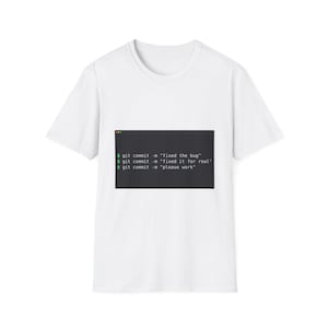 Git Commit Please Work - Programmer T-Shirt & Hoodie, Coder Gift image 2