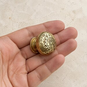 Handcrafted Natural Brass Drawer Knobs – 100% Handmade | Solid Brass Cabinet Knobs