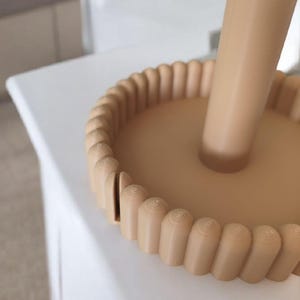Moderne keukenrolhouder, papieren handdoekhouder, minimalistische opbergruimte voor op het aanrecht, Scandinavisch keukenaccessoire afbeelding 4