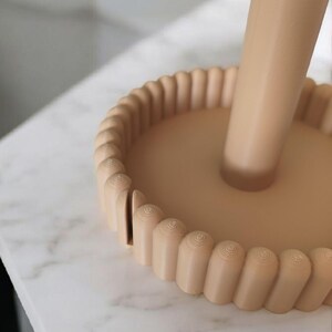 Moderne keukenrolhouder, papieren handdoekhouder, minimalistische opbergruimte voor op het aanrecht, Scandinavisch keukenaccessoire afbeelding 5