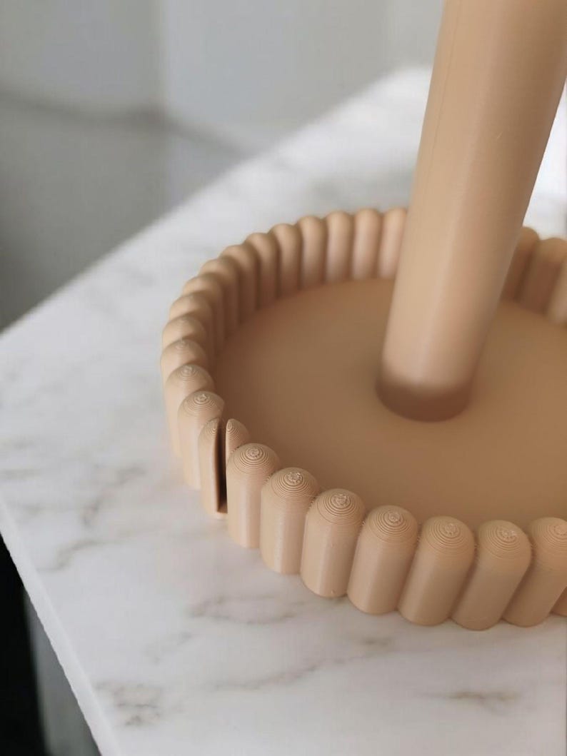 Moderne keukenrolhouder, papieren handdoekhouder, minimalistische opbergruimte voor op het aanrecht, Scandinavisch keukenaccessoire afbeelding 5