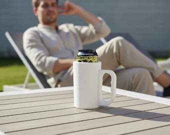 Enfriador de latas aislado de 16 oz con asa, portavasos de PLA+