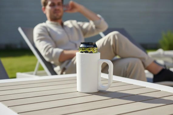 Insulated 16 oz Can Cooler with Handle — handmade HappyLayer homeware