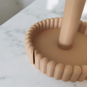 Moderne keukenrolhouder, papieren handdoekhouder, minimalistische opbergruimte voor op het aanrecht, Scandinavisch keukenaccessoire afbeelding 6