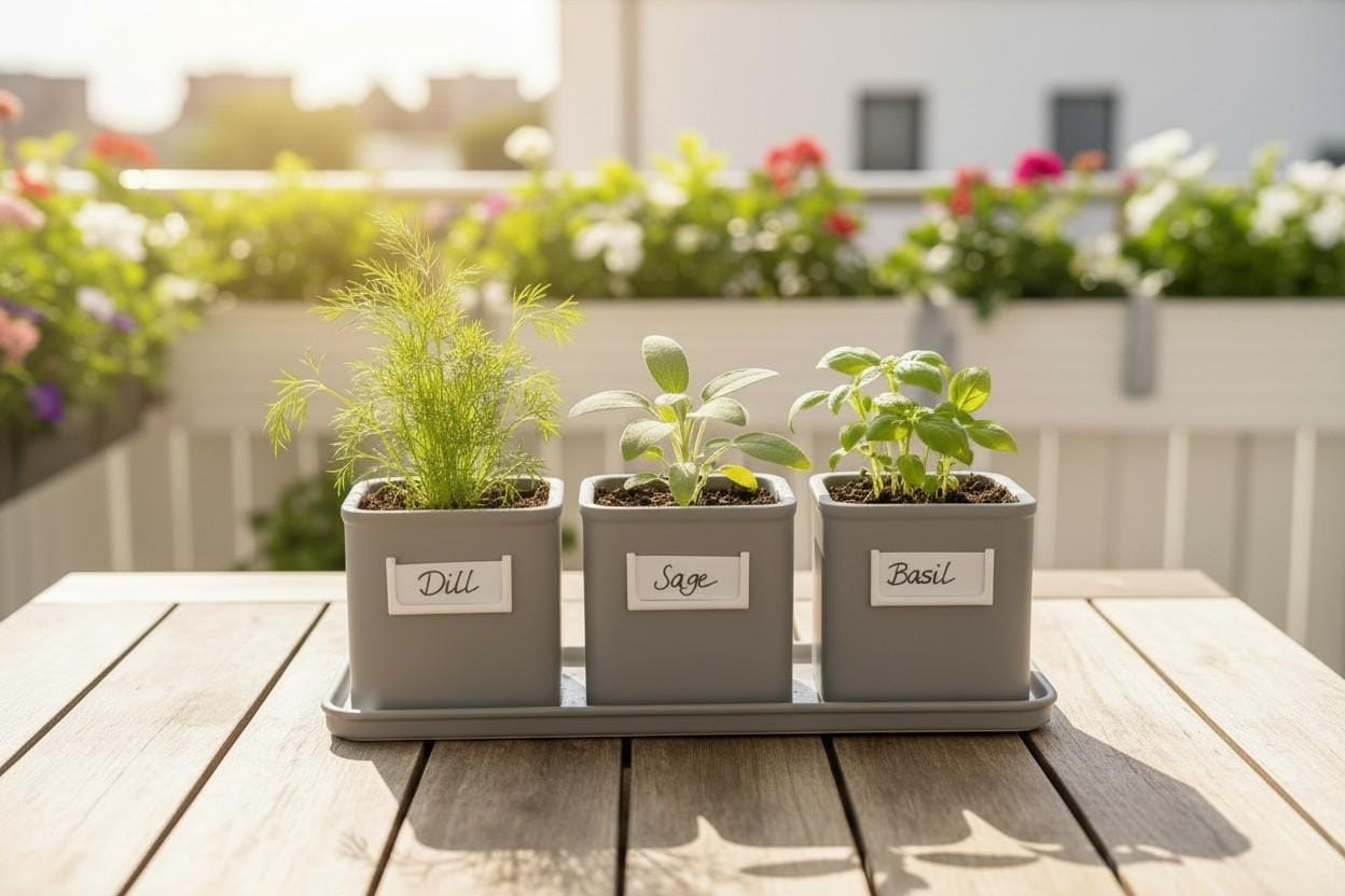 3-Pot Herb Planter Set
