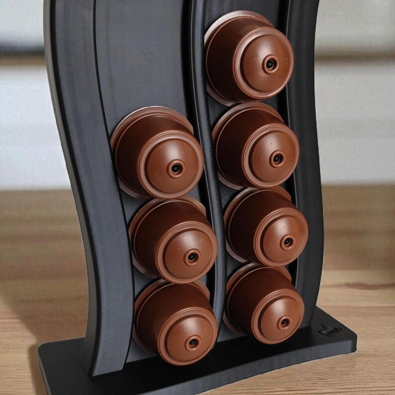 Dolce Gusto Pod Holder | Wavy Coffee Display Stand — texture detail, 3D printed home decor made in Malta
