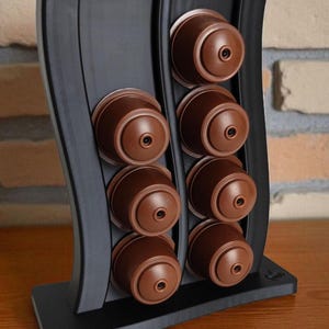 Dolce Gusto Pod Holder | Wavy Coffee Display Stand — main view, 3D printed home decor made in Malta