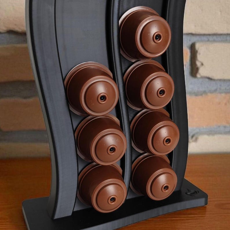 Dolce Gusto Pod Holder | Wavy Coffee Display Stand — main view, 3D printed home decor made in Malta