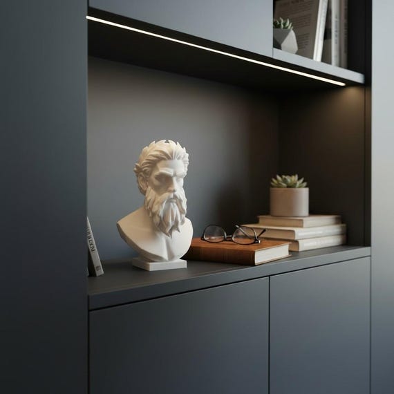Zeus Bust Sculpture — handmade HappyLayer homeware