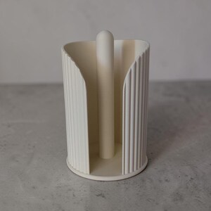 Porte-rouleau de papier essuie-tout côtelé Inca, support de comptoir moderne pour la cuisine, décoration minimaliste image 9