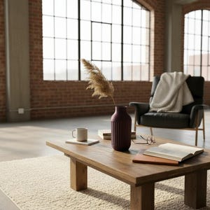 Industrial Design Two-Tone Minimalist Vase, Modern Contemporary Home Decor image 7