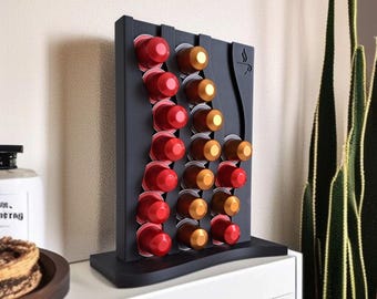 Nespresso Capsule Holder: 21-Pod Countertop Coffee Organizer