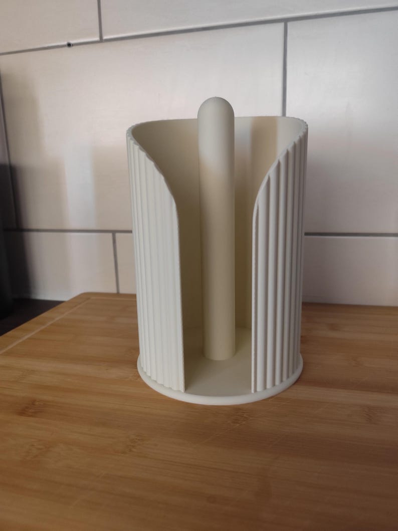 Porte-rouleau de papier essuie-tout côtelé Inca, support de comptoir moderne pour la cuisine, décoration minimaliste image 10