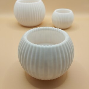 Modern LED Tea Light Holder, Minimalist Table Ornament, Cast-Style Decor image 2