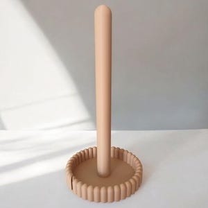 Moderne keukenrolhouder, papieren handdoekhouder, minimalistische opbergruimte voor op het aanrecht, Scandinavisch keukenaccessoire afbeelding 8