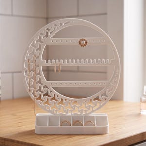 Organisateur de bijoux en forme de croissant de lune, décoration de coiffeuse céleste, support en PLA+ image 6