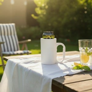 Insulated 16 oz Can Cooler with Handle, PLA+ Beverage Holder Koozie image 2