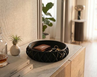Bandeja para llaves estilo cesta, organizador moderno para llaves y cartera en la entrada, bandeja de almacenamiento minimalista para el pasillo.