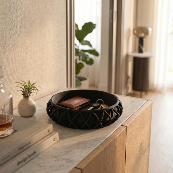 Basket-Style Key Tray — handmade HappyLayer homeware