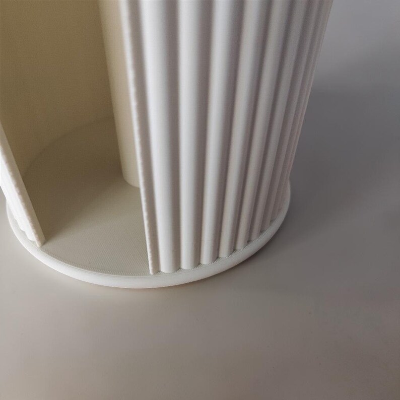 Porte-rouleau de papier essuie-tout côtelé Inca, support de comptoir moderne pour la cuisine, décoration minimaliste image 7