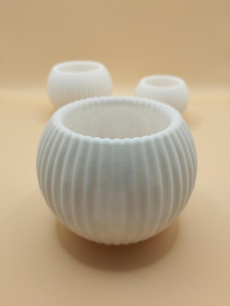 Modern LED Tea Light Holder, Minimalist Table Ornament, Cast-Style Decor image 3