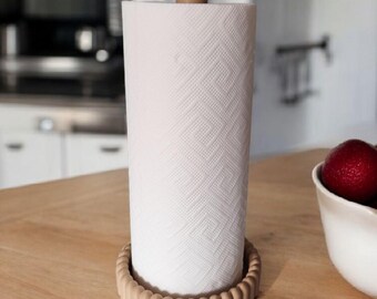 Modern Kitchen Roll Holder, Paper Towel Stand, Minimalist Countertop Storage, Scandinavian Kitchen Accessory
