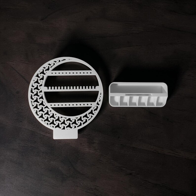 Organisateur de bijoux en forme de croissant de lune, décoration de coiffeuse céleste, support en PLA+ image 8