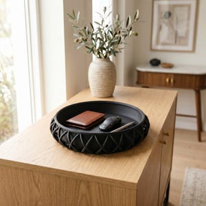 Basket-Style Key Tray, Modern Entryway Organizer for Keys and Wallet, Minimalist Hallway Storage Dish image 5