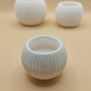 Modern LED Tea Light Holder, Minimalist Table Ornament, Cast-Style Decor image 4