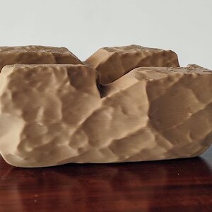 Rock-Style Business Card Holder: Modern Reception Desk Display — view 6, 3D printed home decor made in Malta
