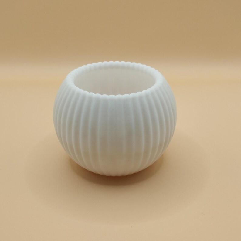 Modern LED Tea Light Holder, Minimalist Table Ornament, Cast-Style Decor image 7