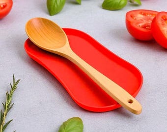 Bandeja para apoyar cucharas y espátulas, soporte para utensilios de cocina para encimera, organizador moderno para estufa