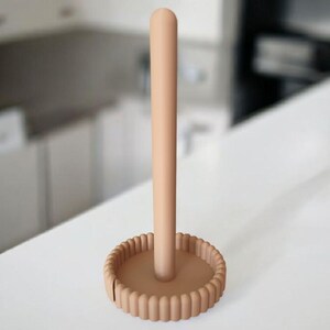 Moderne keukenrolhouder, papieren handdoekhouder, minimalistische opbergruimte voor op het aanrecht, Scandinavisch keukenaccessoire afbeelding 7