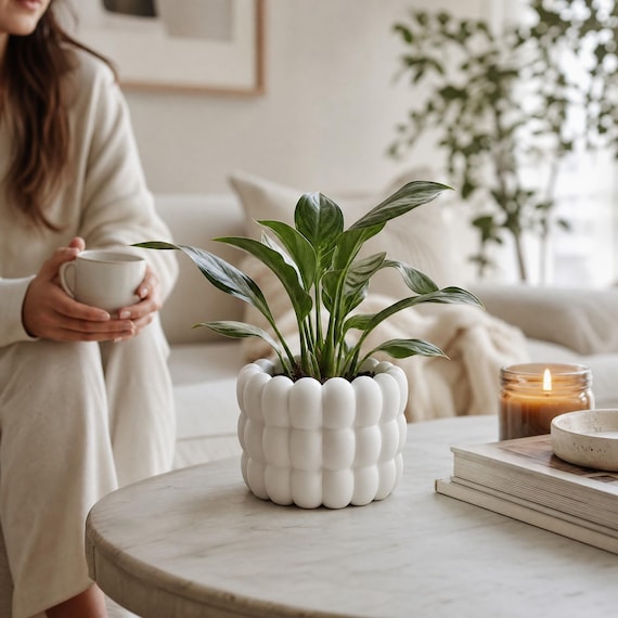 Sculptural Bubble Planter — handmade HappyLayer homeware