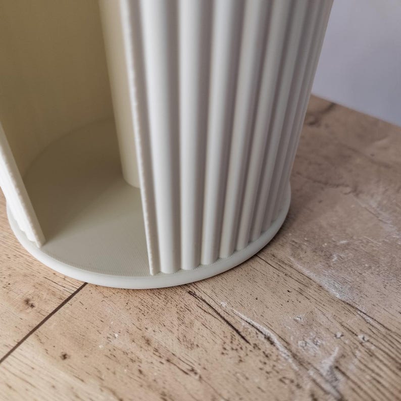 Porte-rouleau de papier essuie-tout côtelé Inca, support de comptoir moderne pour la cuisine, décoration minimaliste image 6